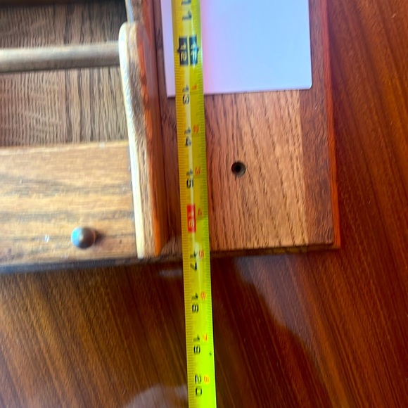 Like new solid oak organizer - Picture 11 of 13